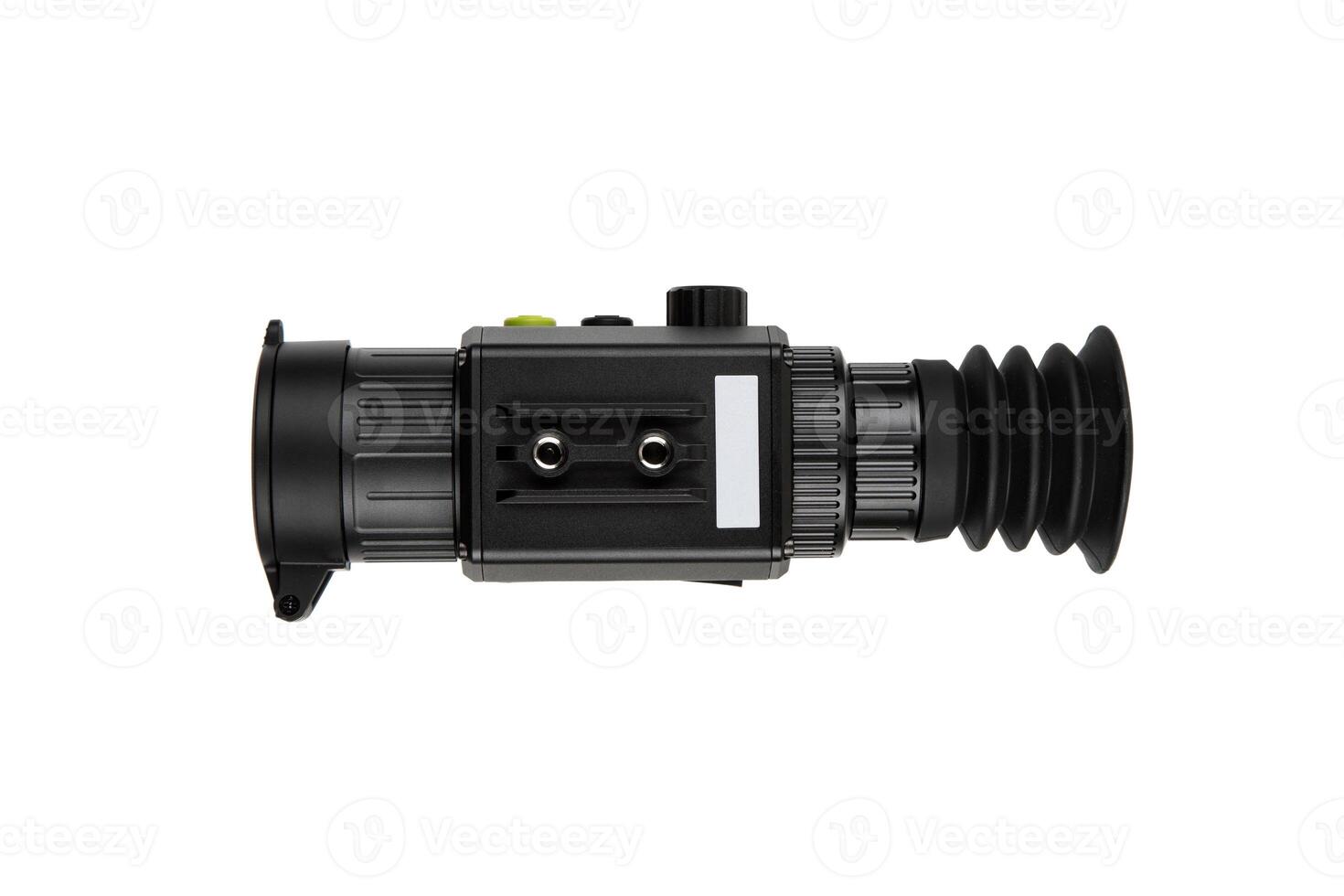 Modern monocular thermal imager isolate on a white background. A device for fixing thermal radiation. photo
