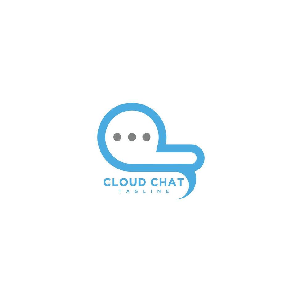 Cloud icon logo design with creative concept Premium vector