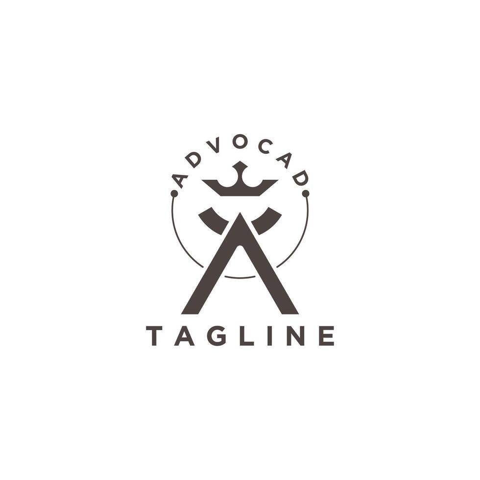 Advocad icon logo design with creative concept Premium vector