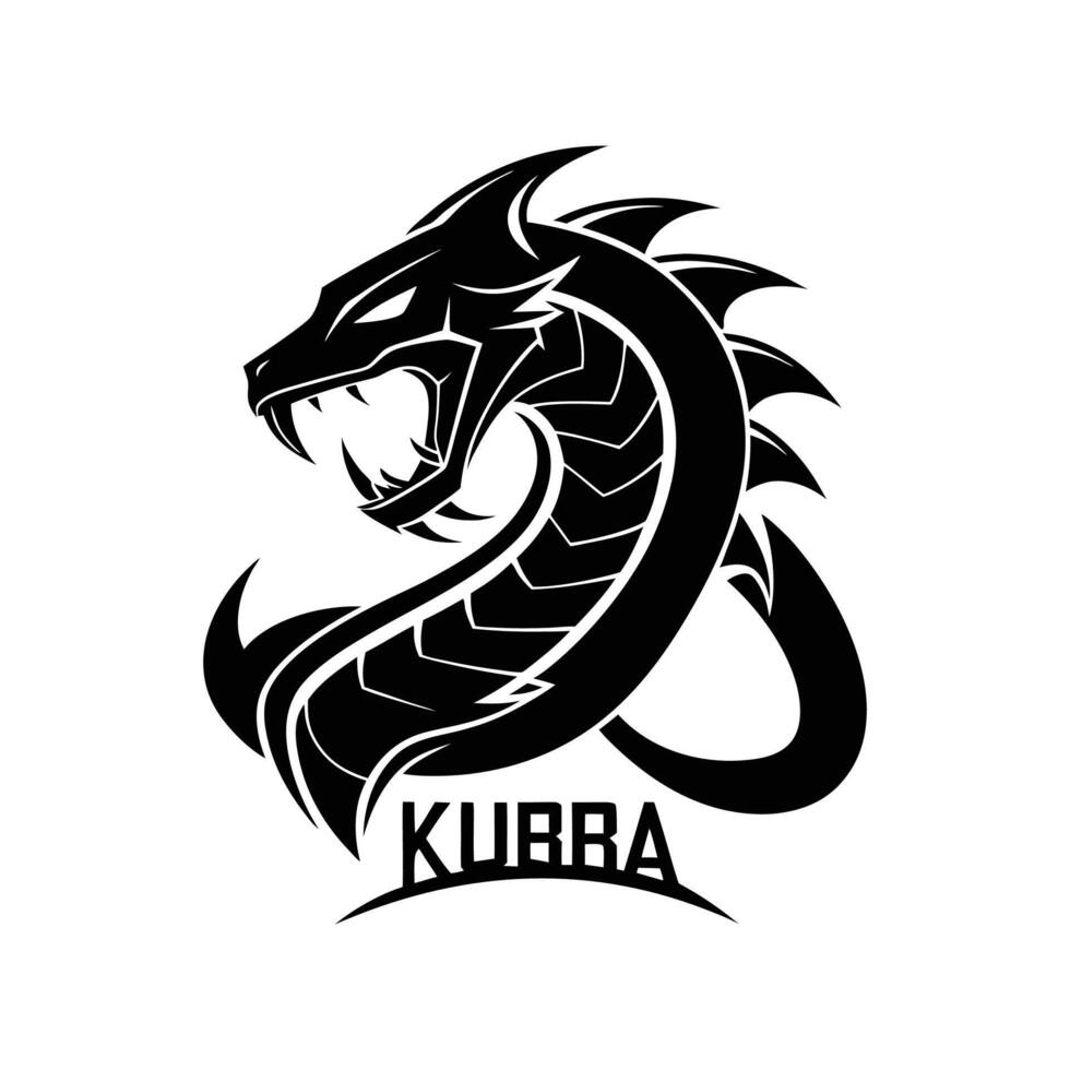 The logo for kubra, a company that makes dragon heads vector