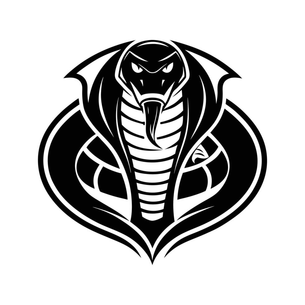The cobra logo is shown in black and white vector