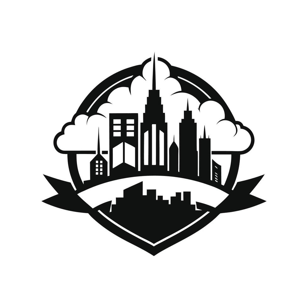 New york city skyline illustration vector