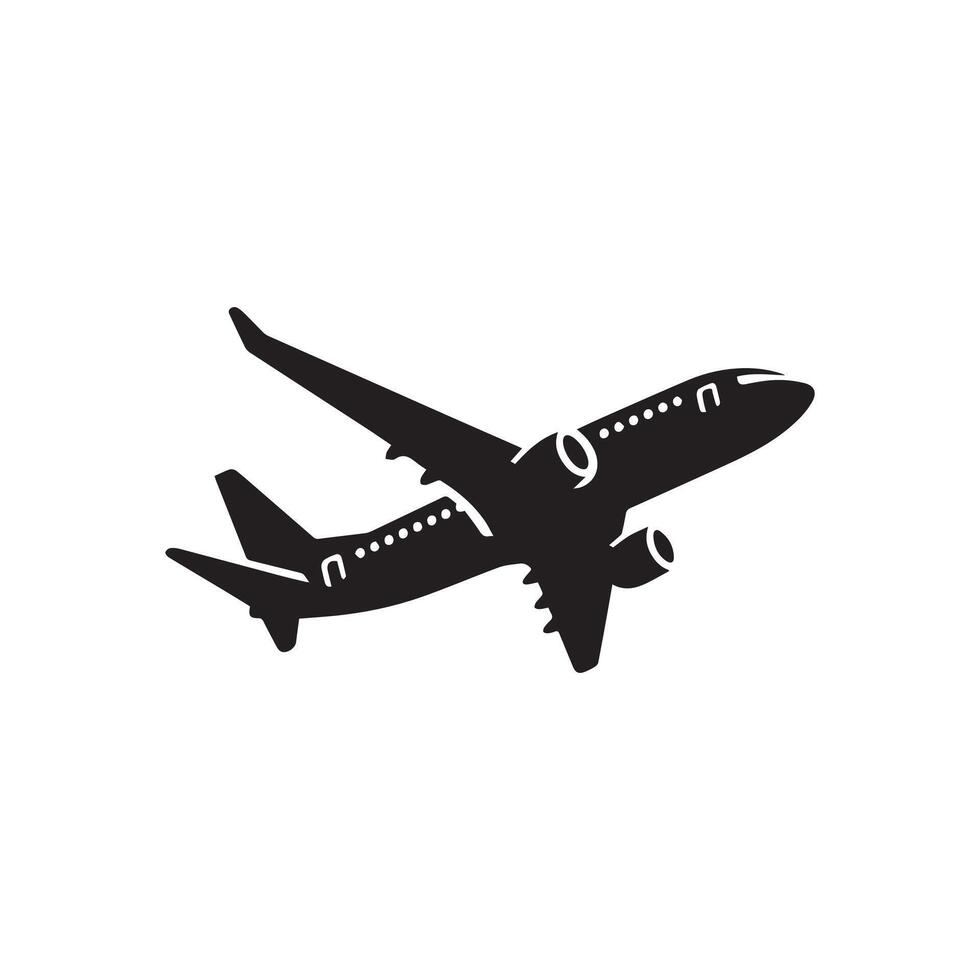 Airplane icon illustration vector