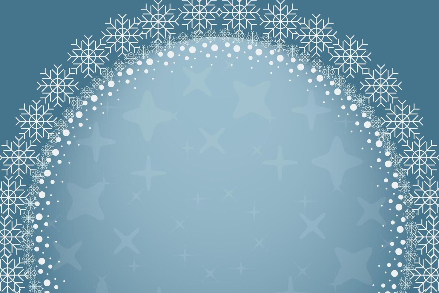 Winter snow frame. Christmas Snowflakes border. Snowy frame frozen background vector