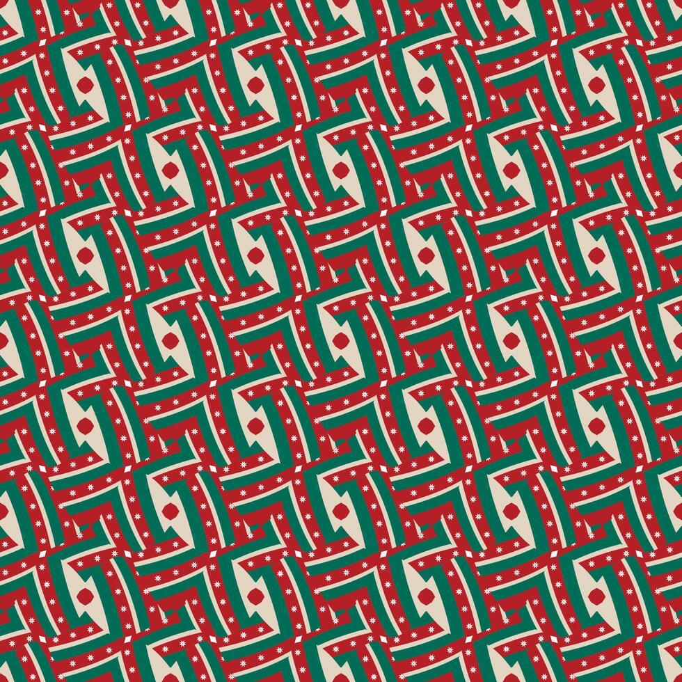 red geometric seamless pattern with square design. for tile,paper,fabric vector