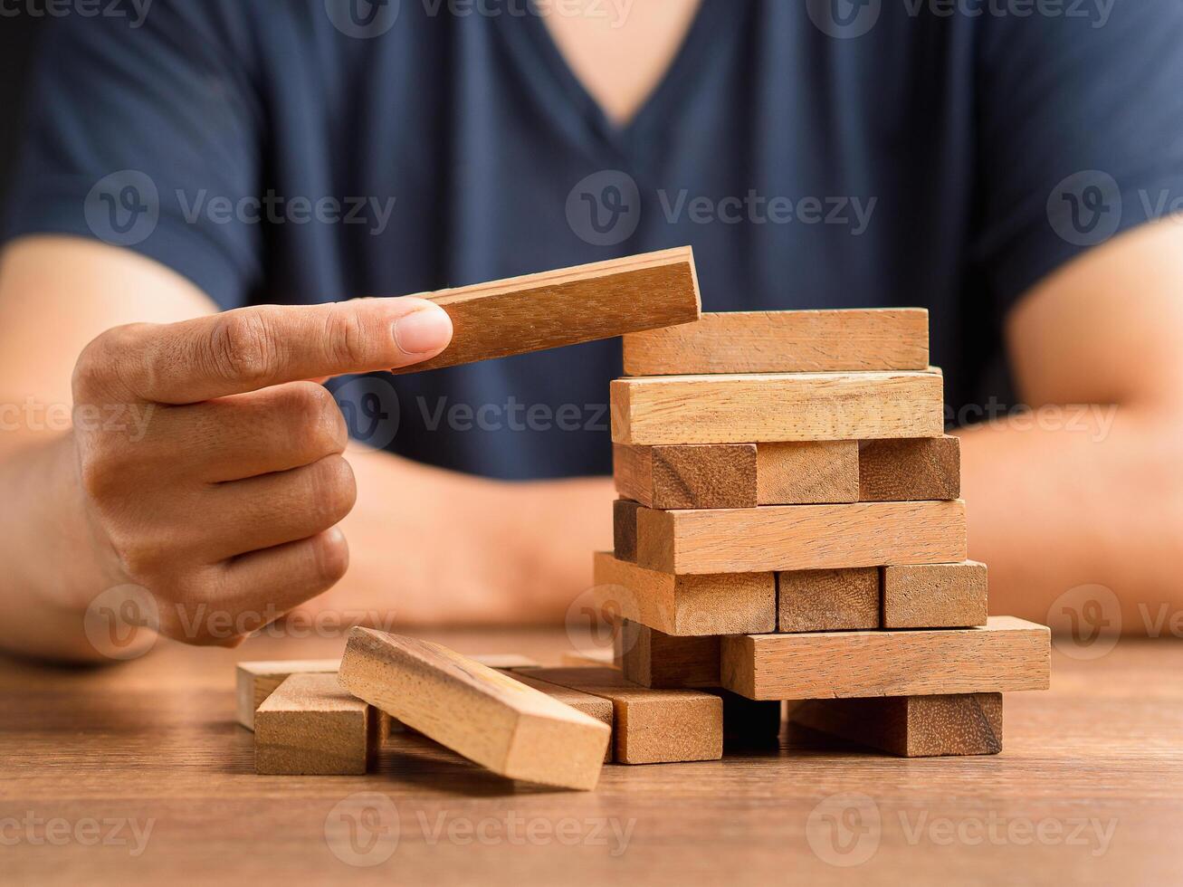 Risk of management and strategy plans for business growth and success concept photo