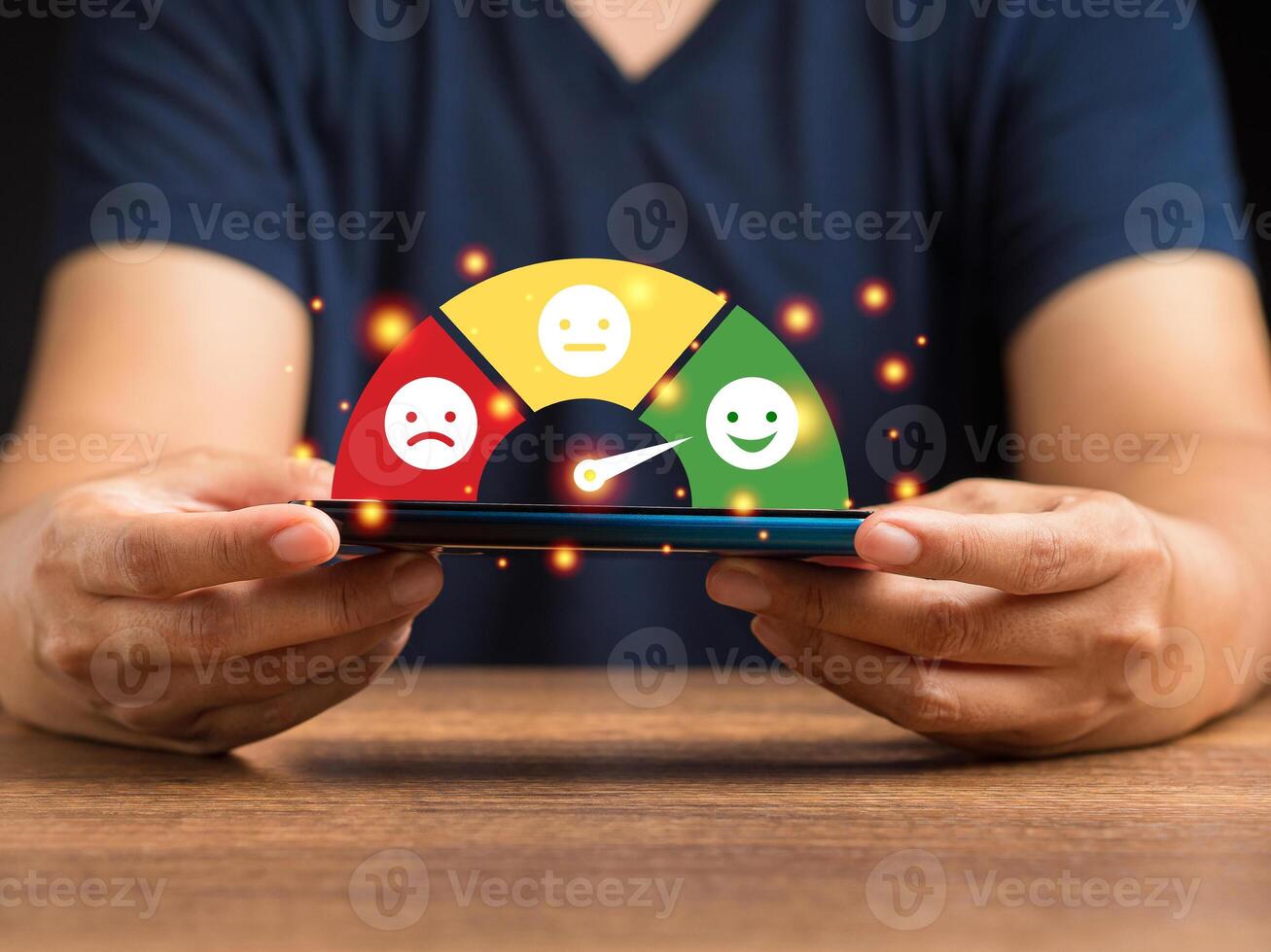 Best excellent services for satisfaction client giving a five-star rating photo