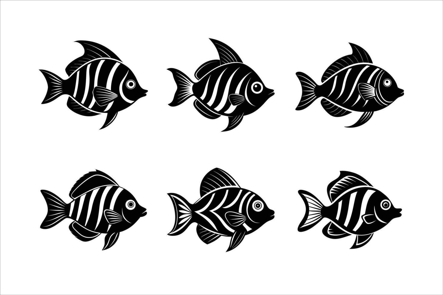 The Hawaiian fish vector