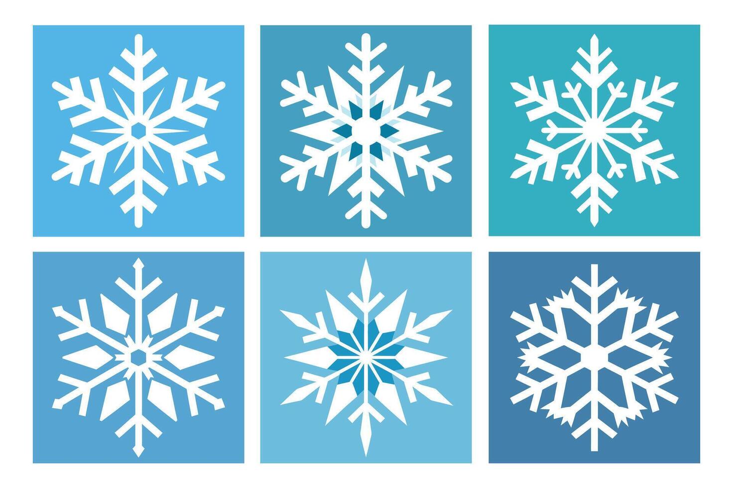 snowflake simple white vector