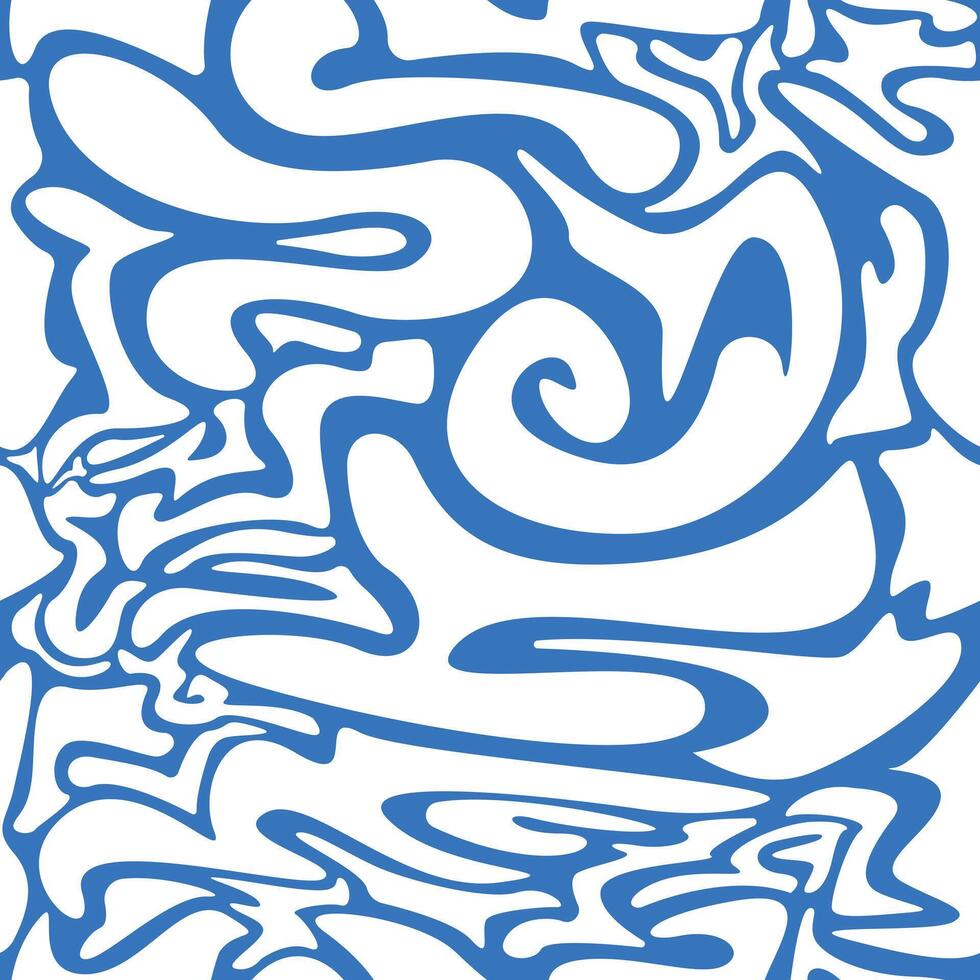 a blue and white abstract design with swirls vector