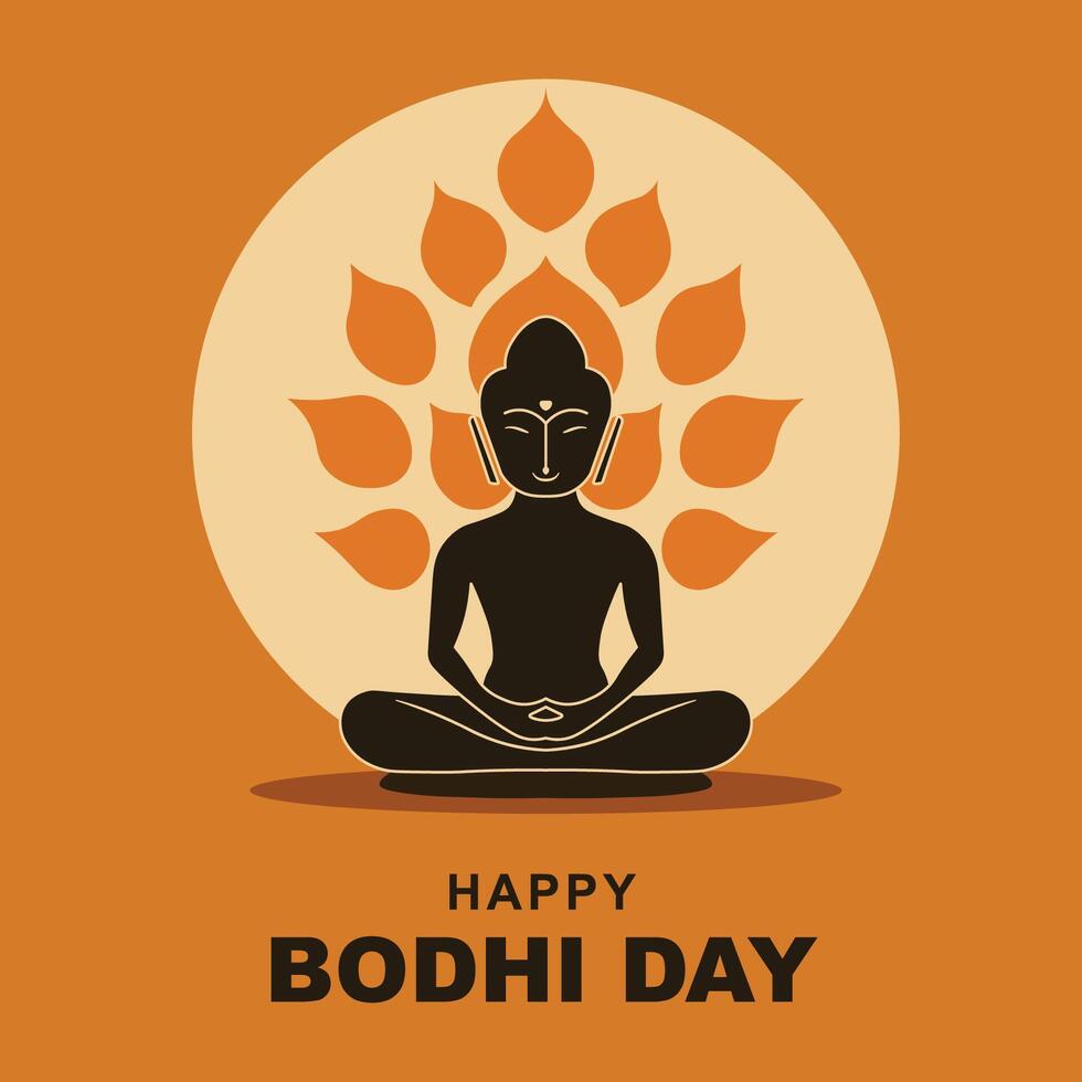 Bodhi Day background. vector