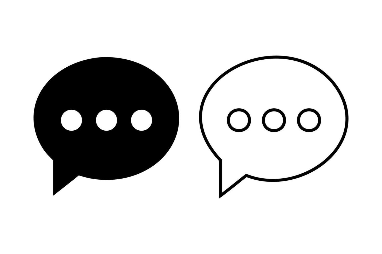 social media speech bubble icon vector