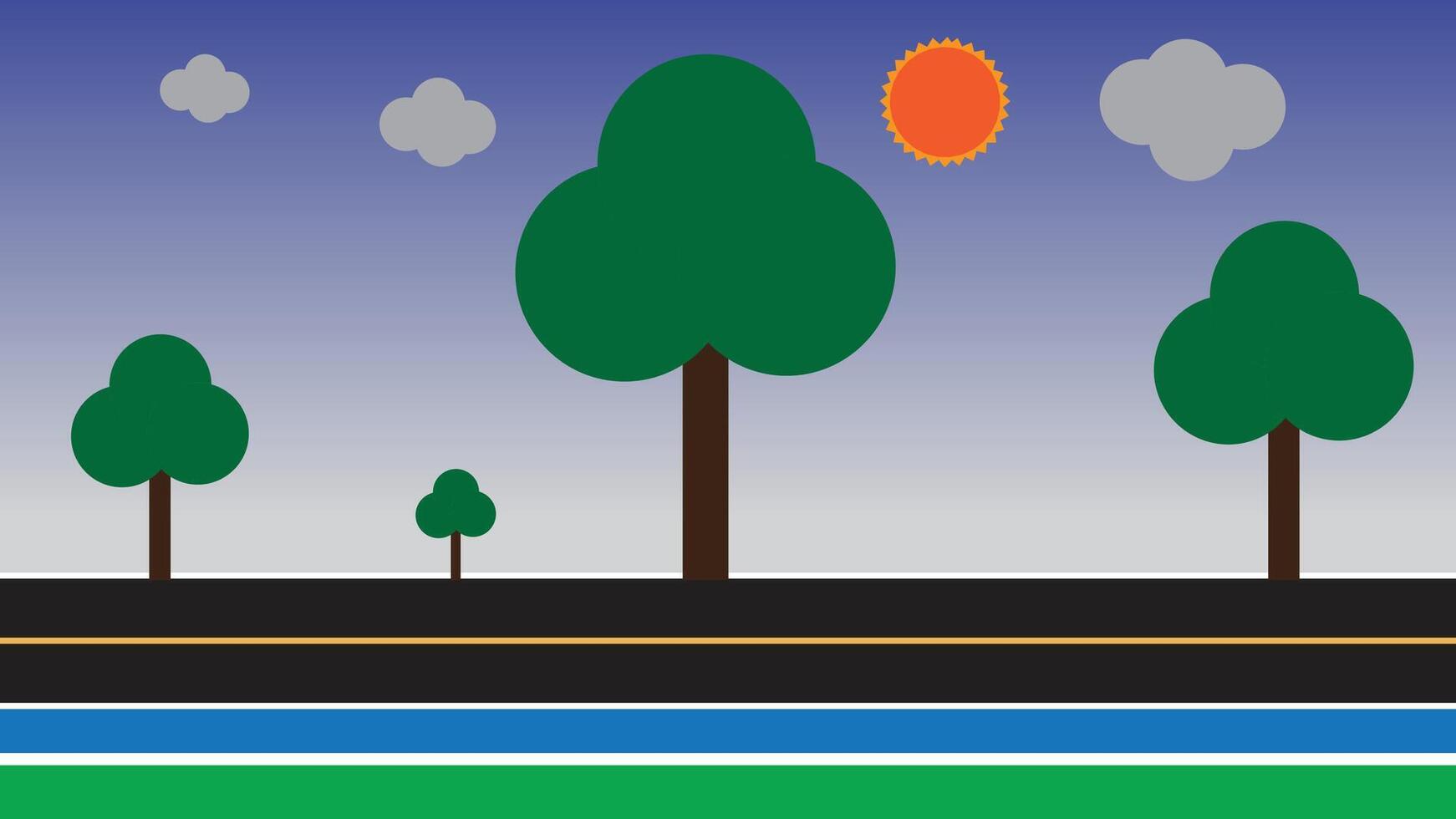 Nice Forest Schene Nice to see vector