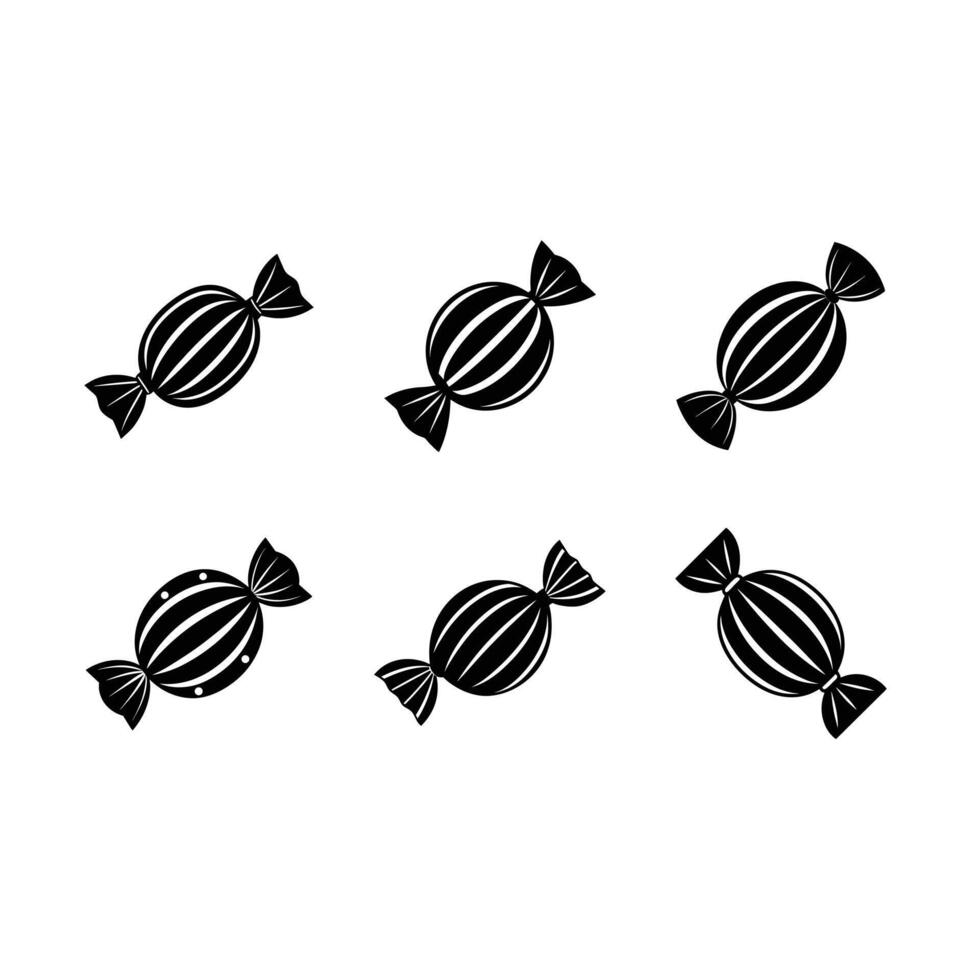 Bonbon - and Linocut Silhouette Design vector