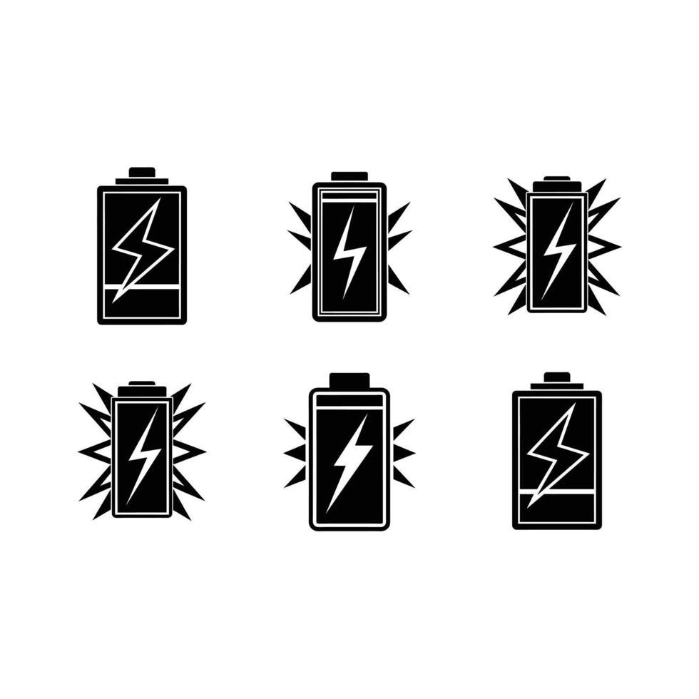 Battery Saver Mode Design - and Linocut Silhouette Illustration vector