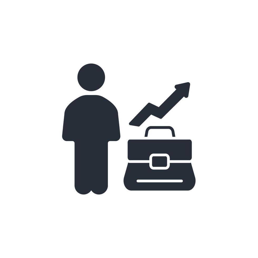 career icon. .Editable stroke.linear style sign for use web design,logo.Symbol illustration. vector