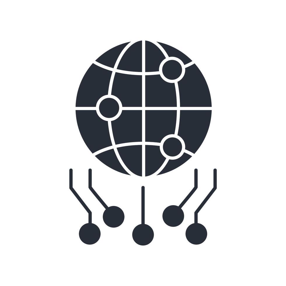 networking icon. .Editable stroke.linear style sign for use web design,logo.Symbol illustration. vector