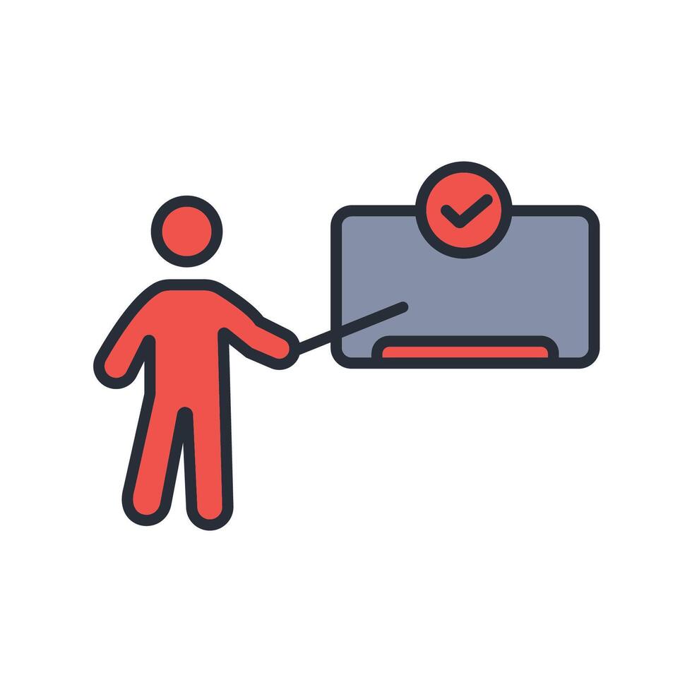 course icon. .Editable stroke.linear style sign for use web design,logo.Symbol illustration. vector