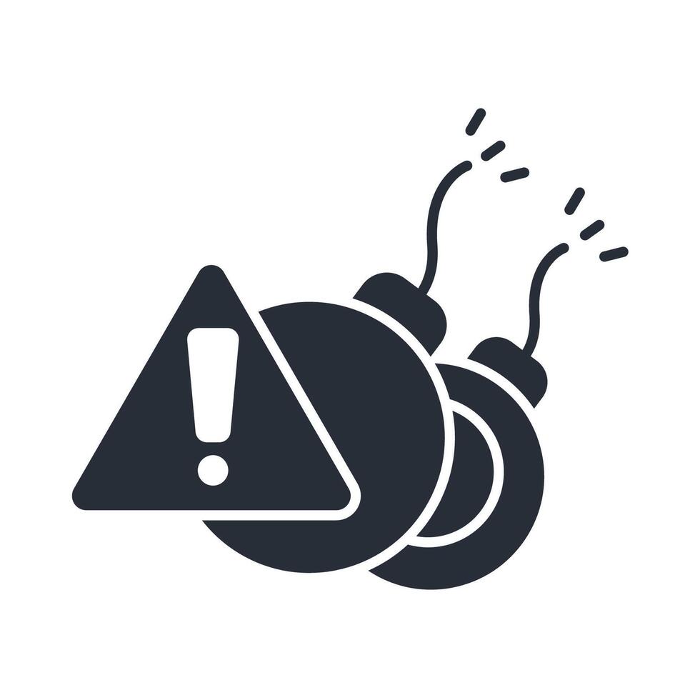 risk icon. .Editable stroke.linear style sign for use web design,logo.Symbol illustration. vector