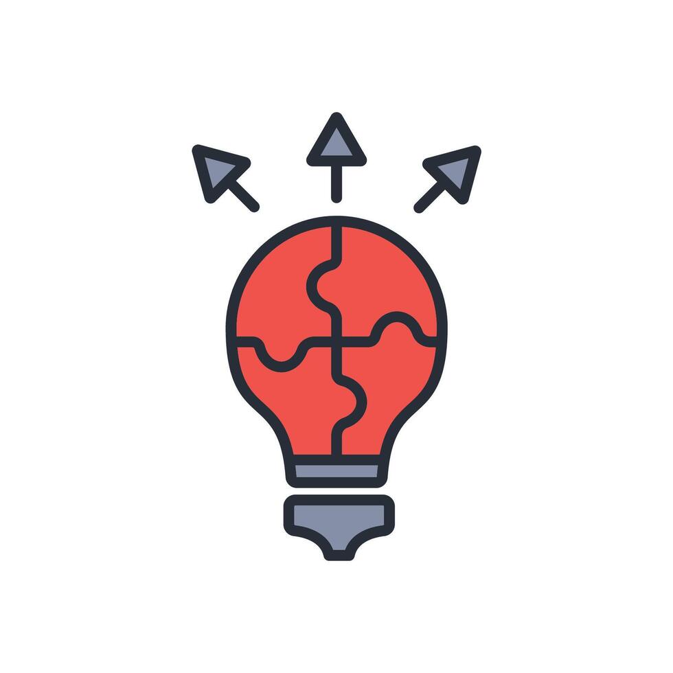 problem solving icon. .Editable stroke.linear style sign for use web design,logo.Symbol illustration. vector