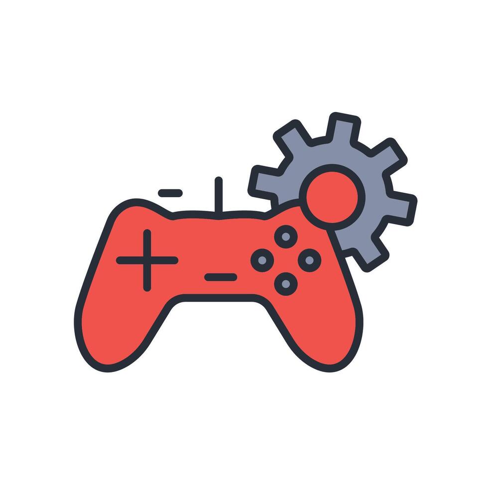 Gamification icon. .Editable stroke.linear style sign for use web design,logo.Symbol illustration. vector
