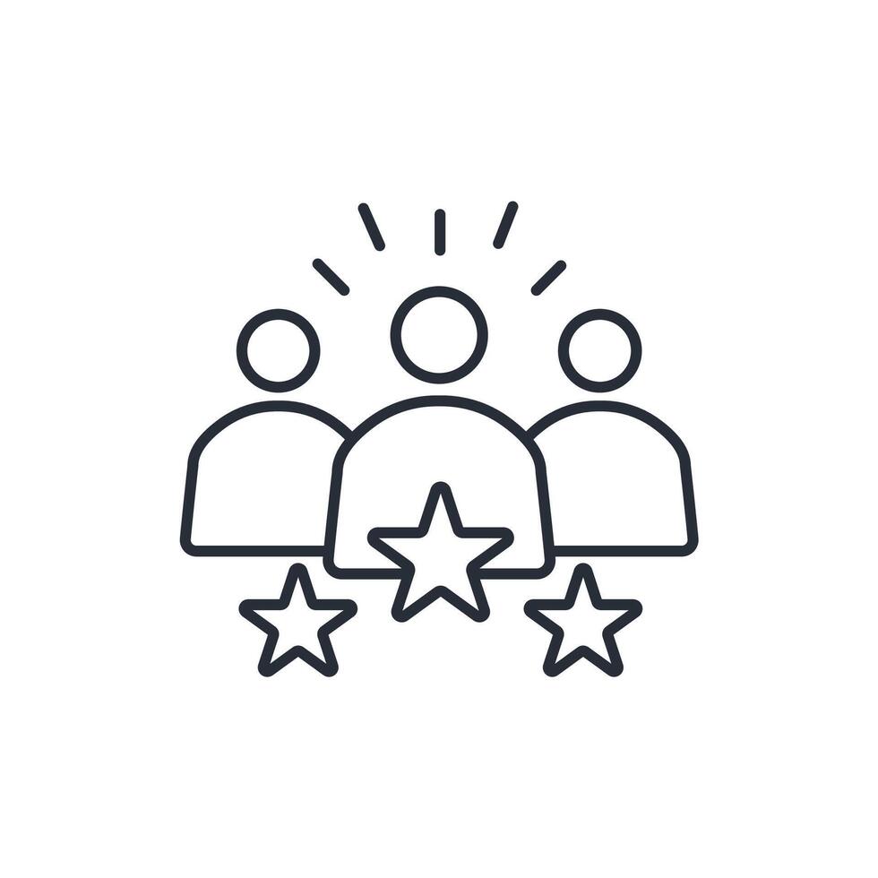 leadership icon. .Editable stroke.linear style sign for use web design,logo.Symbol illustration. vector