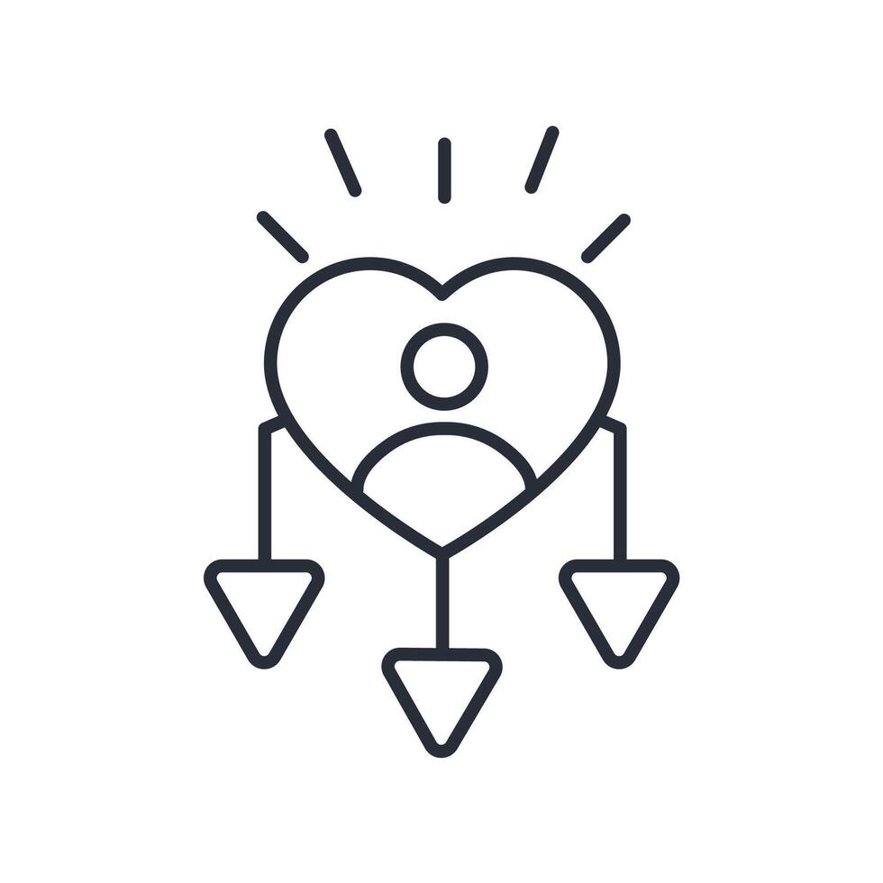 decision icon. .Editable stroke.linear style sign for use web design ...