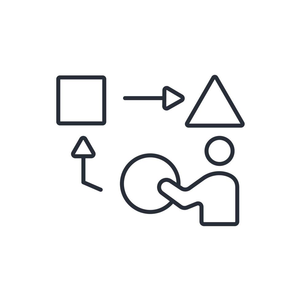 Adaptability icon. .Editable stroke.linear style sign for use web design,logo.Symbol illustration. vector