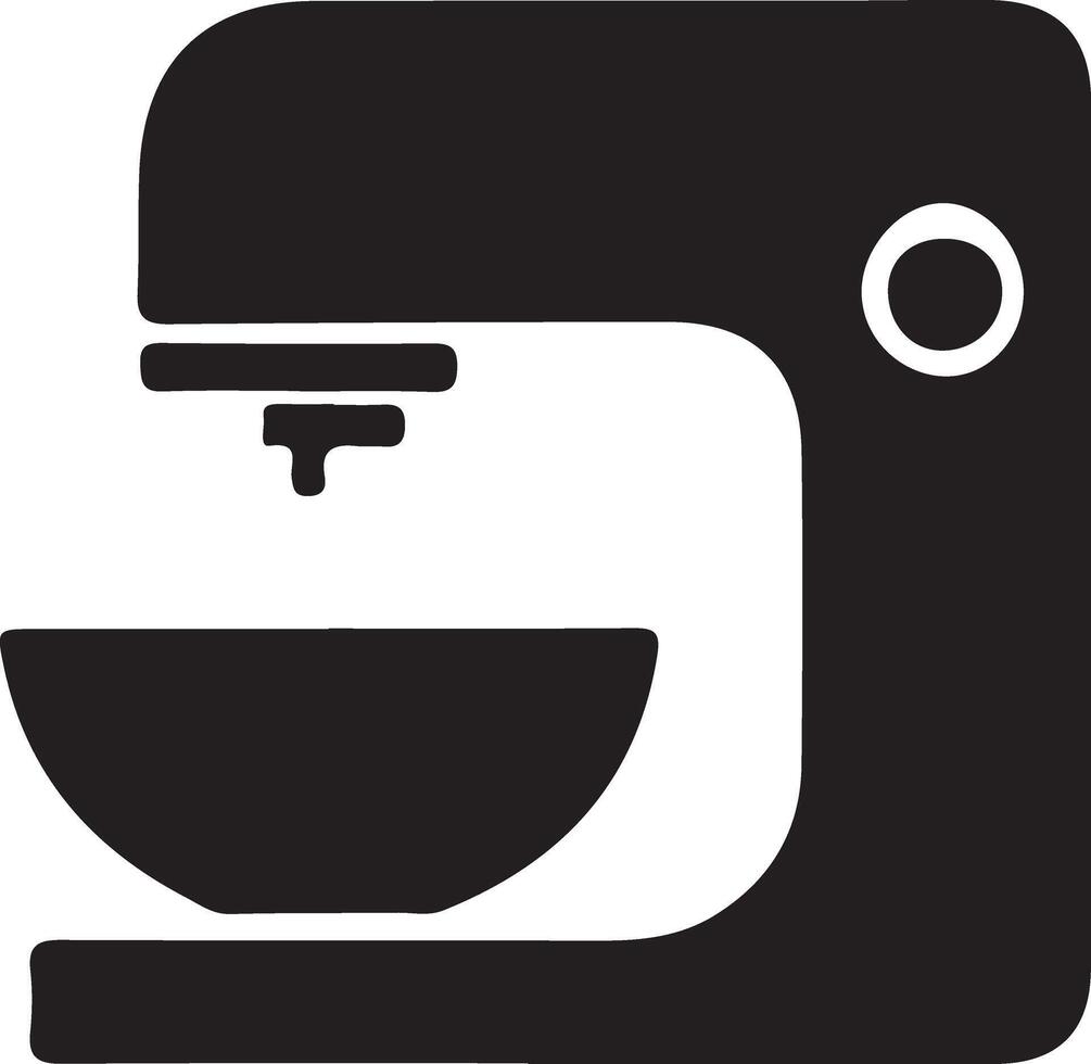 Kneading Machine Glyph Icon vector