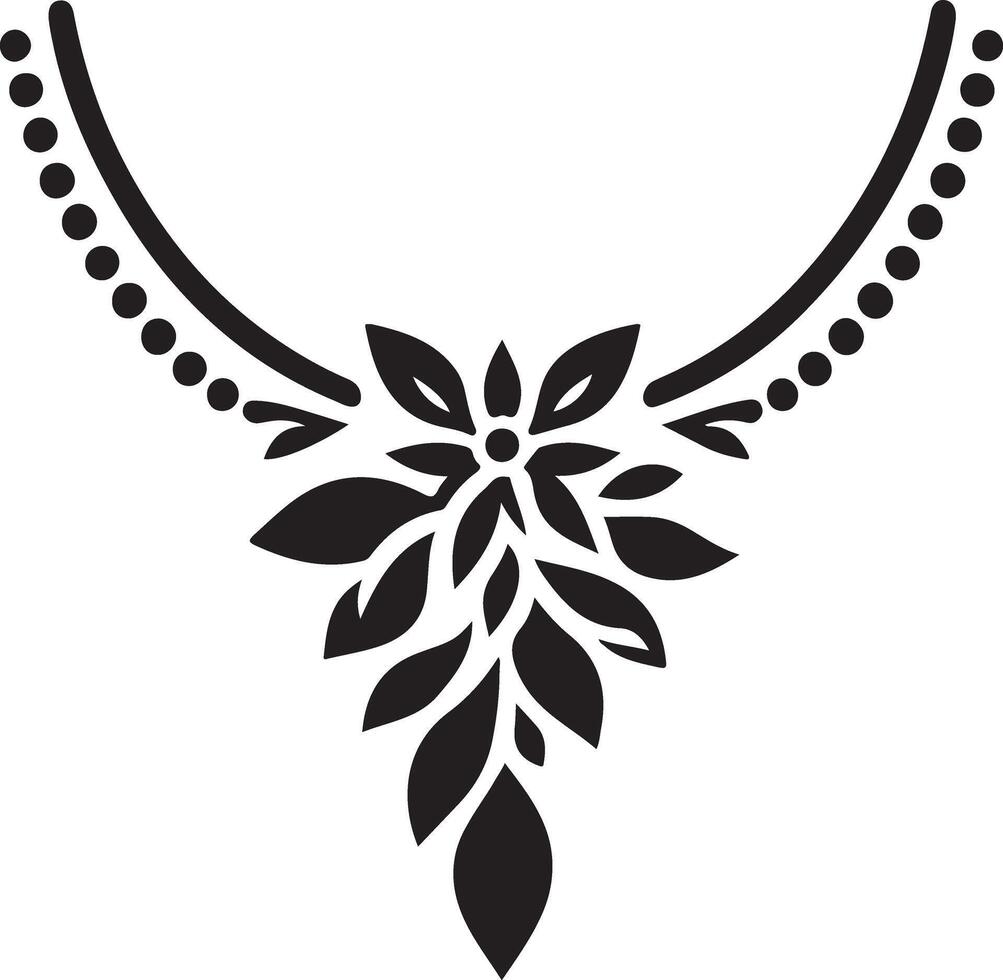 Elegant Jewelry and Accessories for Women Silhouette Art Design vector