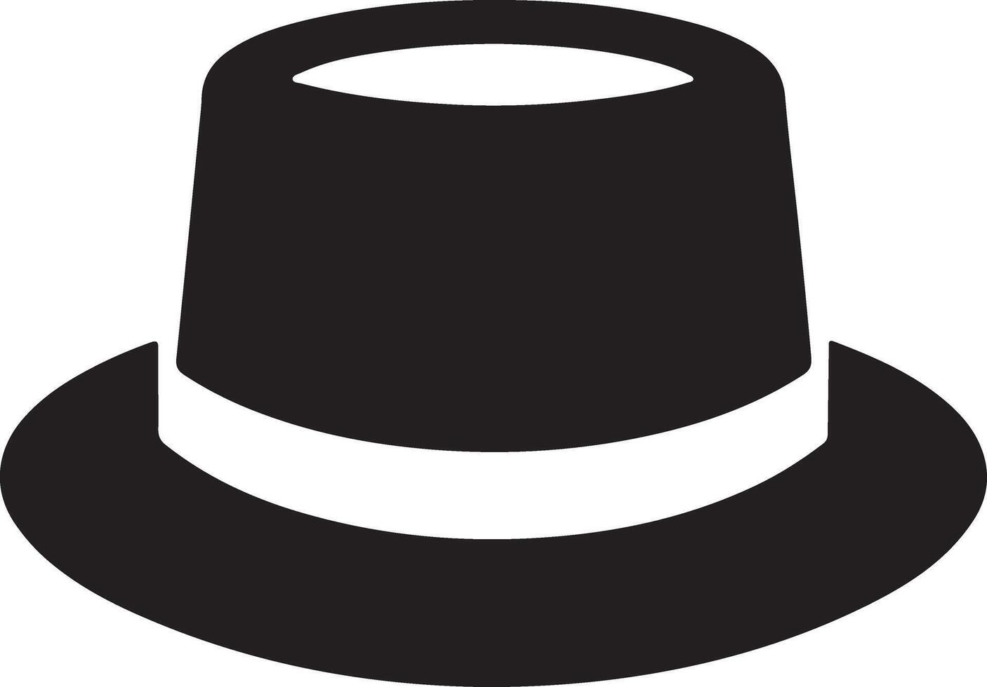 Eye-Catching Hat Head Silhouette Designs for Marketing Materials vector