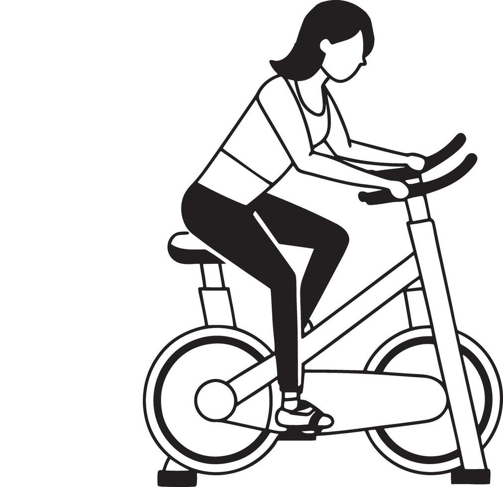 Professional Gym Person Silhouette Design for Creative Projects vector