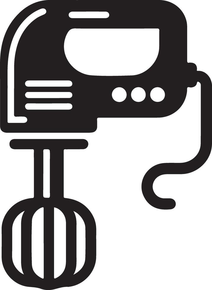 Versatile Electric Beater Silhouette for Your Creative Needs vector
