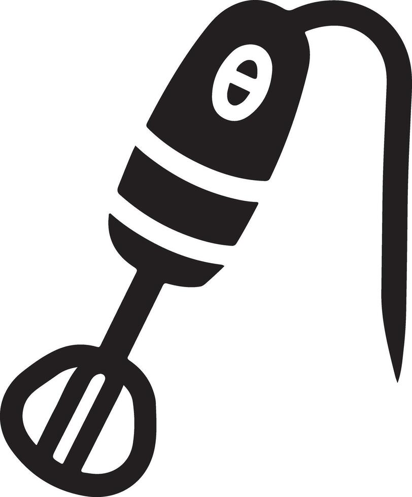 High Quality Electric Beater Silhouette Artwork vector