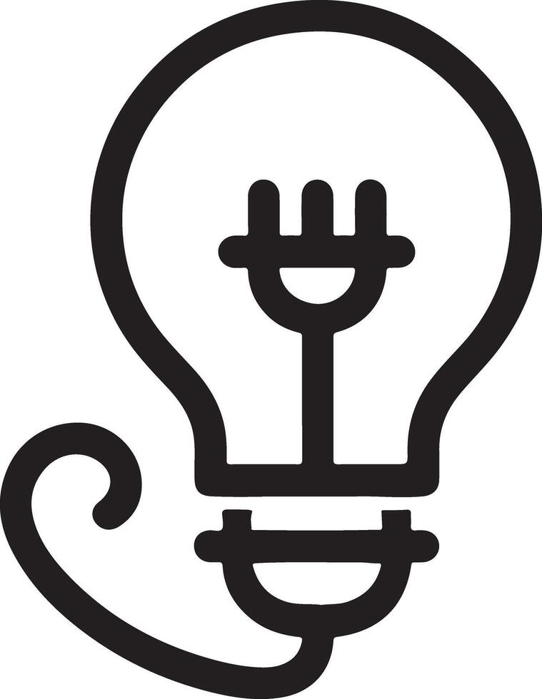 Professional Electric Lamp Silhouette Graphics Library vector