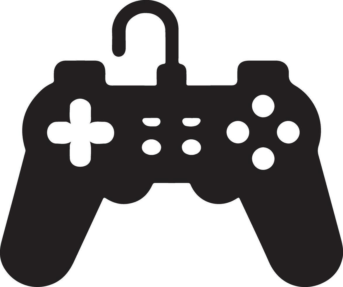 Stylish Gaming Console Silhouette for Marketing Material vector