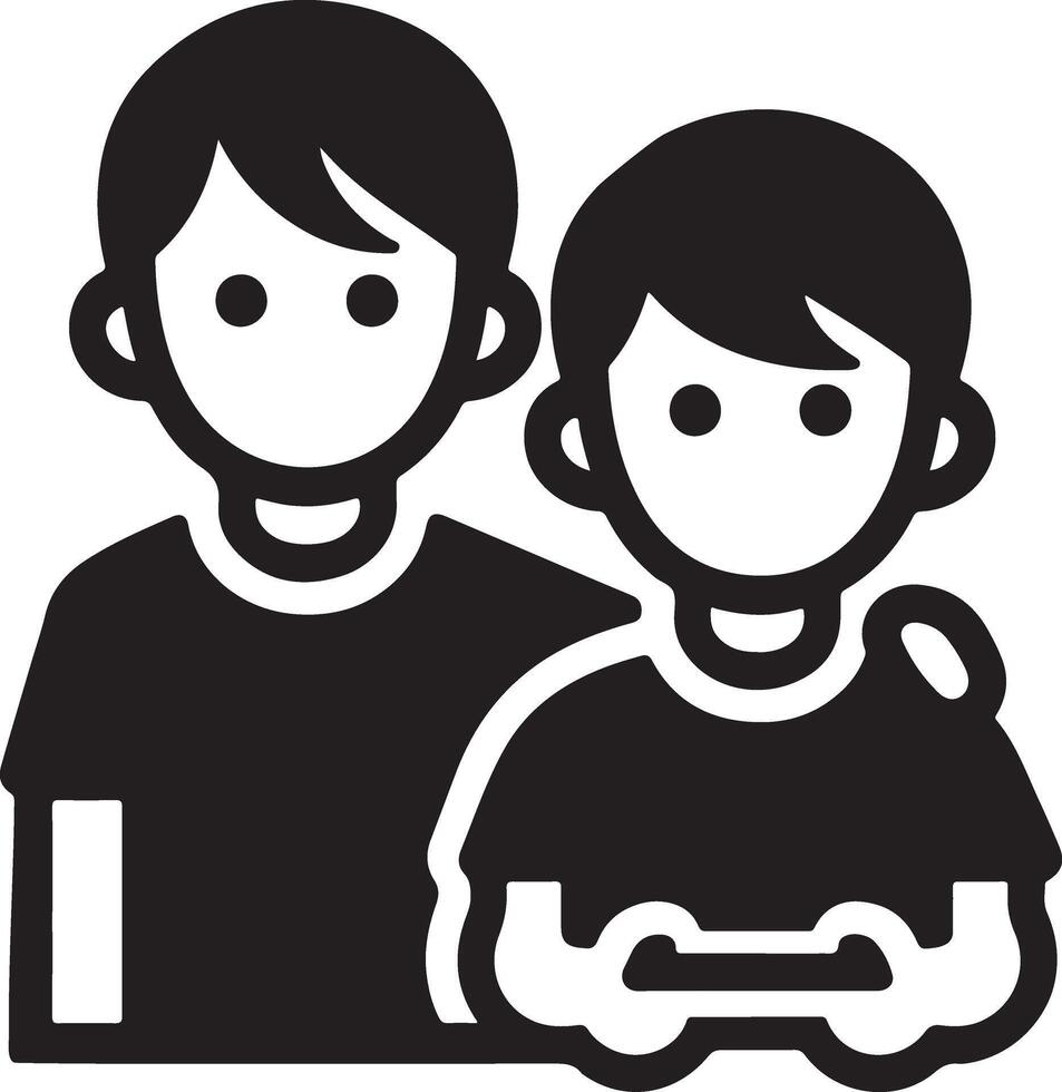 Unique Brother Icon for Personal Projects vector