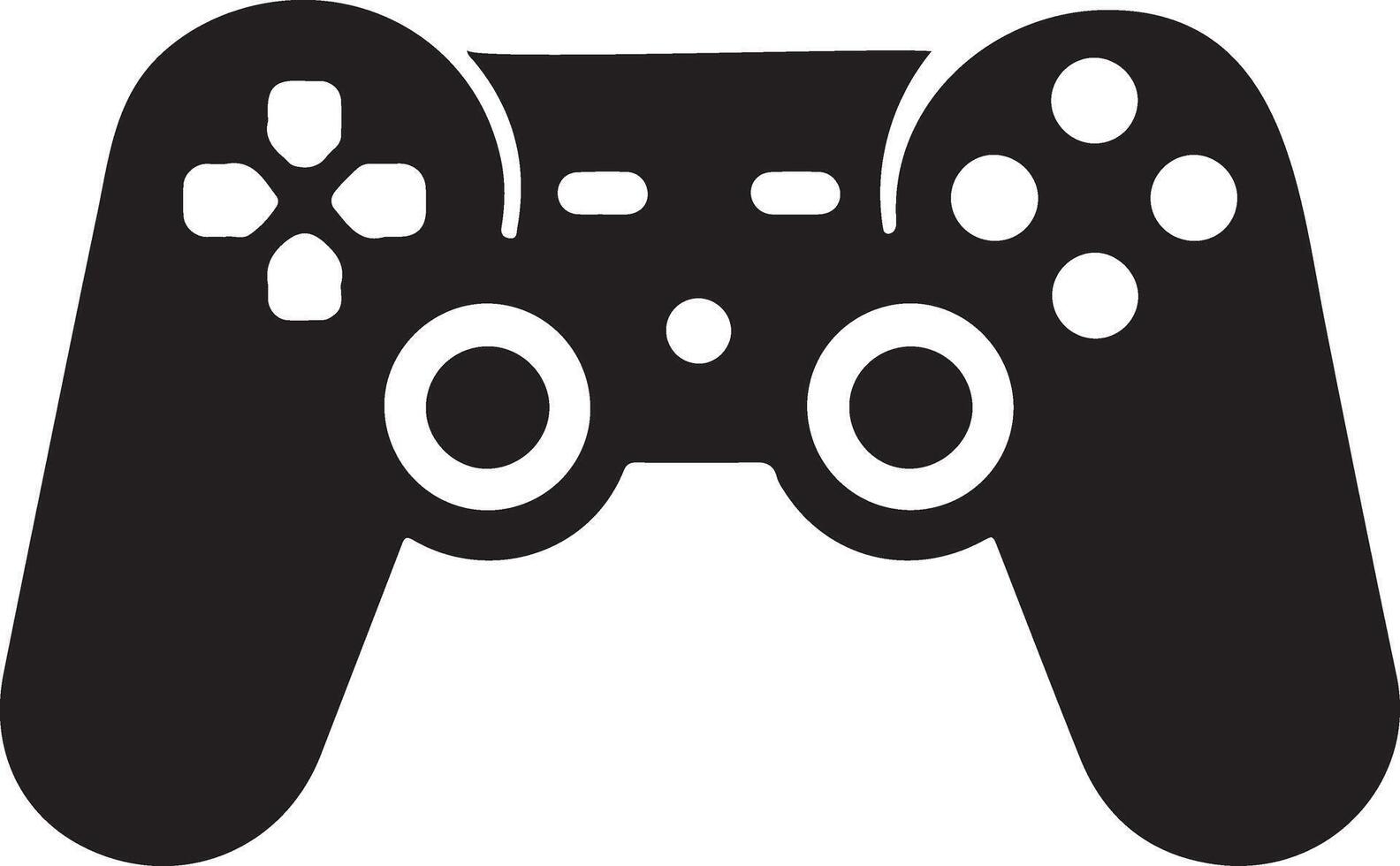 Creative Gaming Console Silhouette Artwork Download vector