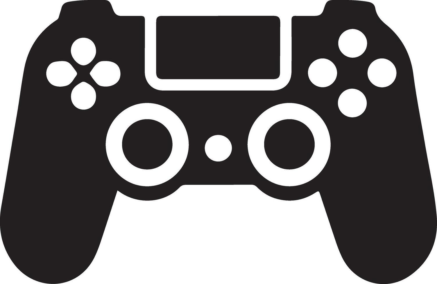 Premium Gaming Console Silhouette File for Projects vector