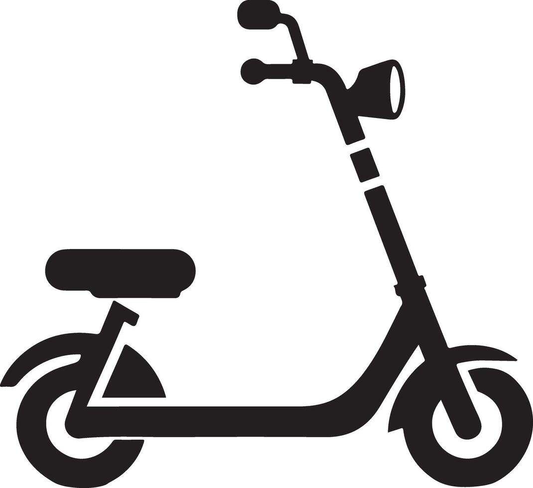 Unique Electric Scooter Silhouette Designs for Your Projects vector