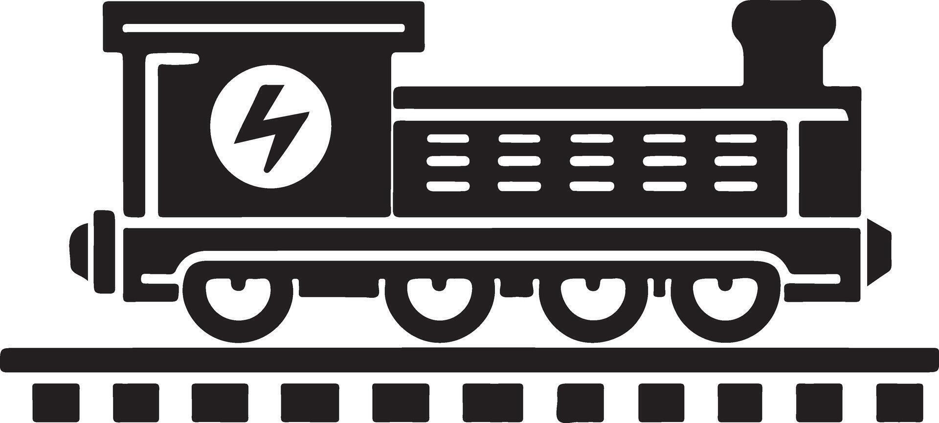 Unique Illustration of Electric Train Design vector