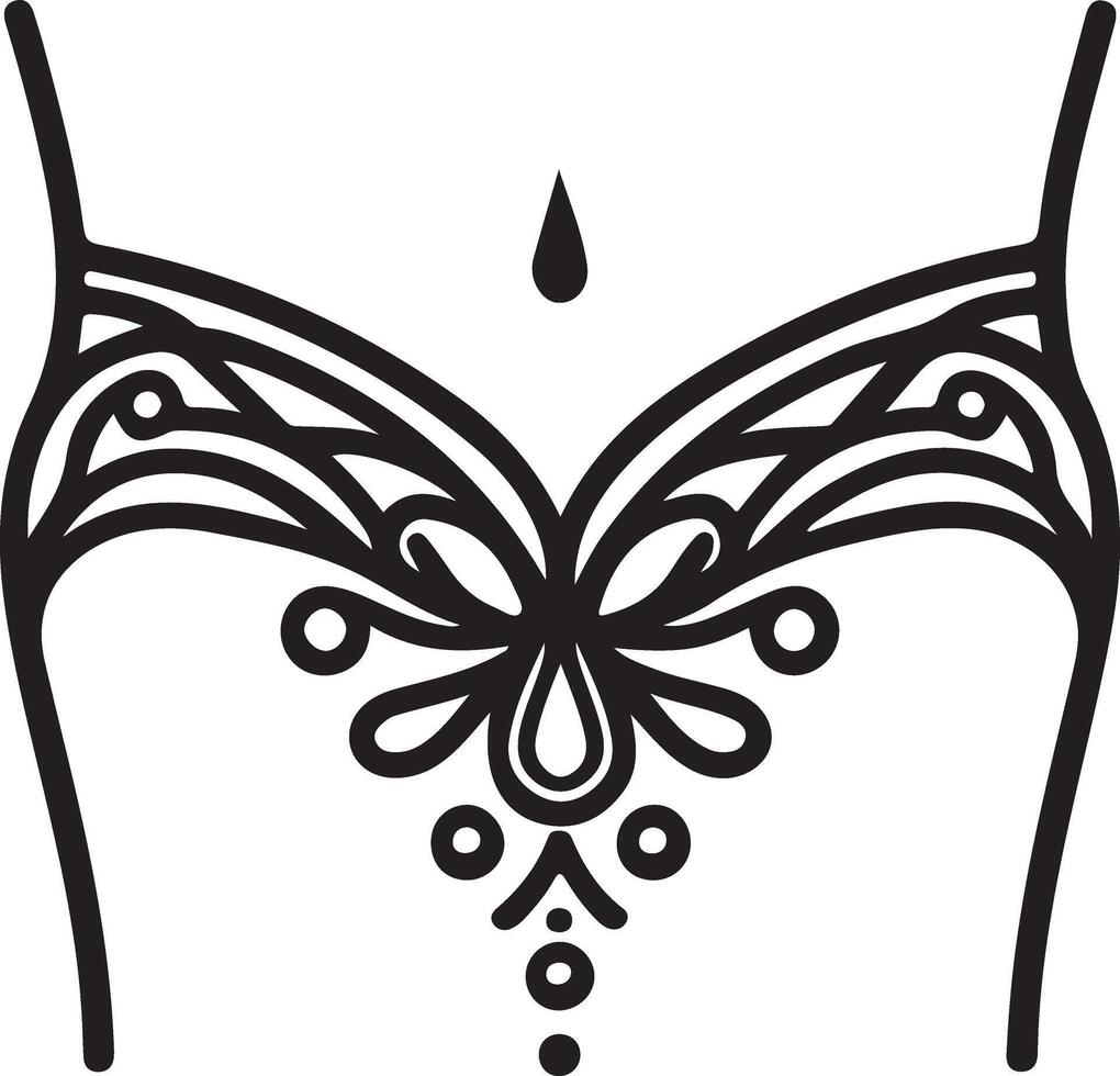 Versatile Silhouette Designs of Women with Jewelry Accessories vector