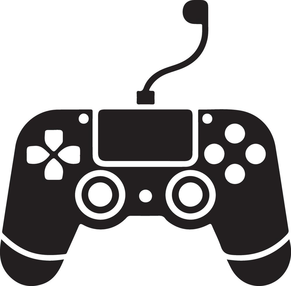Versatile Gaming Console Silhouette Graphic Resource vector