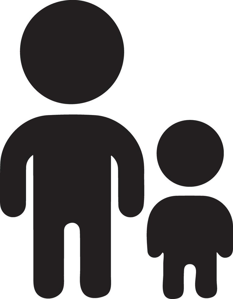 Versatile Brother Silhouette for Various Uses vector