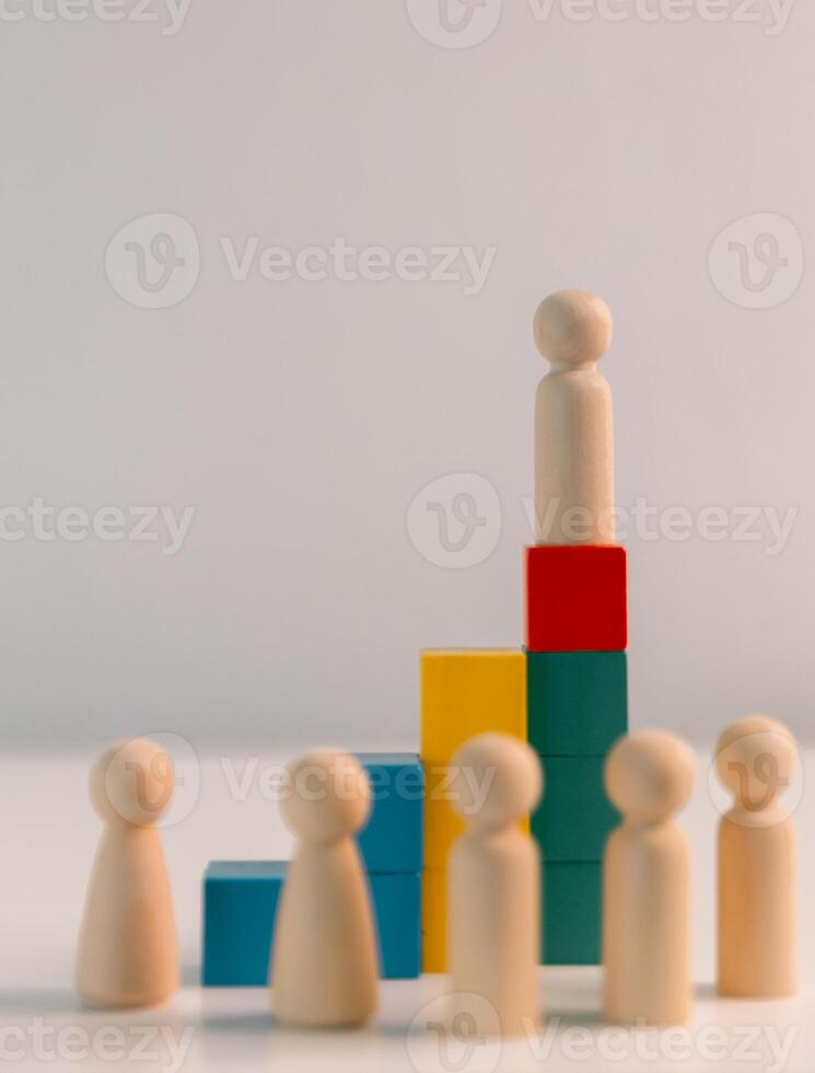 Effective leadership in business requires team to work together towards common idea, guiding them in different direction to achieve success and stand out from competition. power, professional. photo