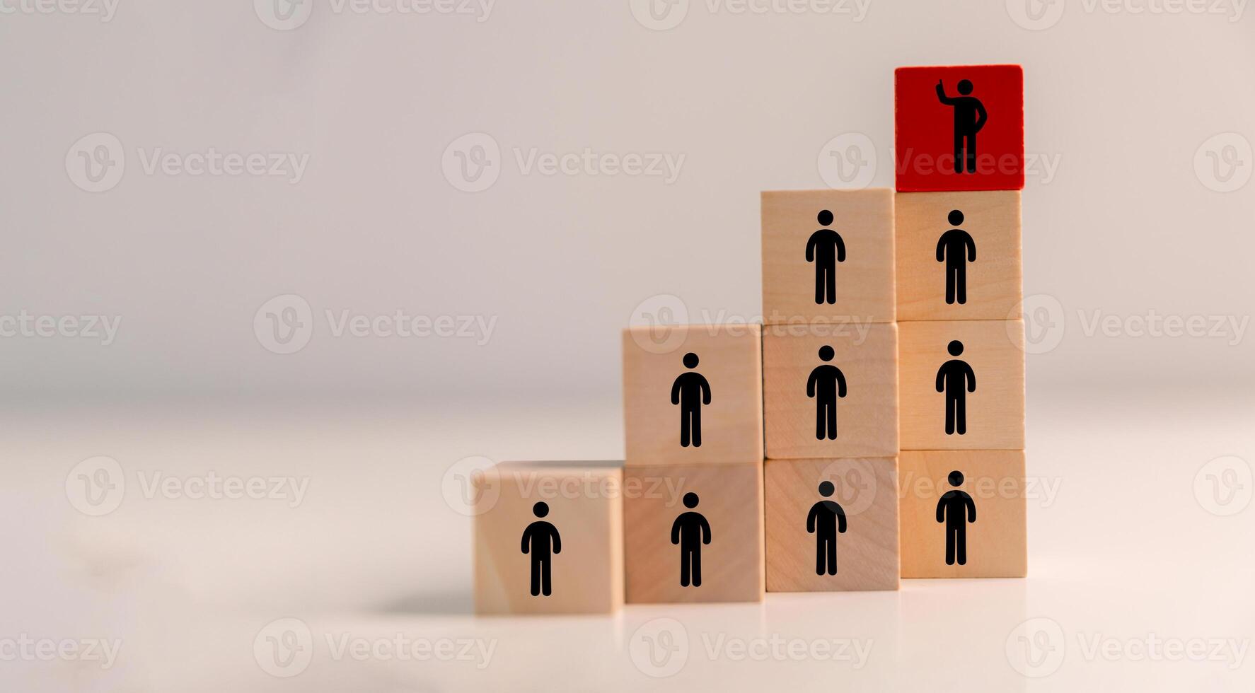 Successful manager demonstrates strong leadership by guiding group in right direction, inspiring them to follow innovative ideas and stay ahead of competition. influence, supervision, attitude. photo