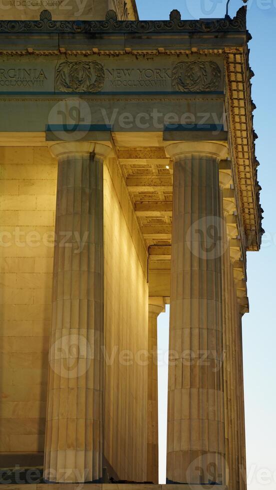 The Washington DC city view with the old architectures in autumn photo