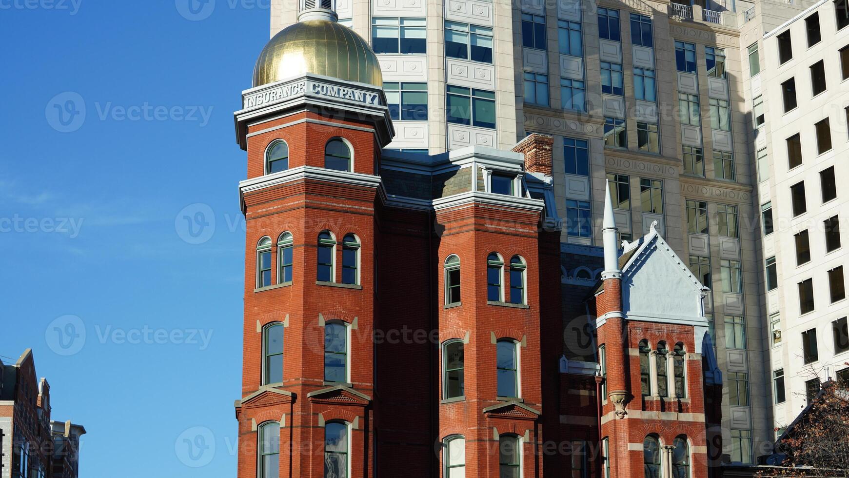 The Washington DC city view with the old architectures in autumn photo