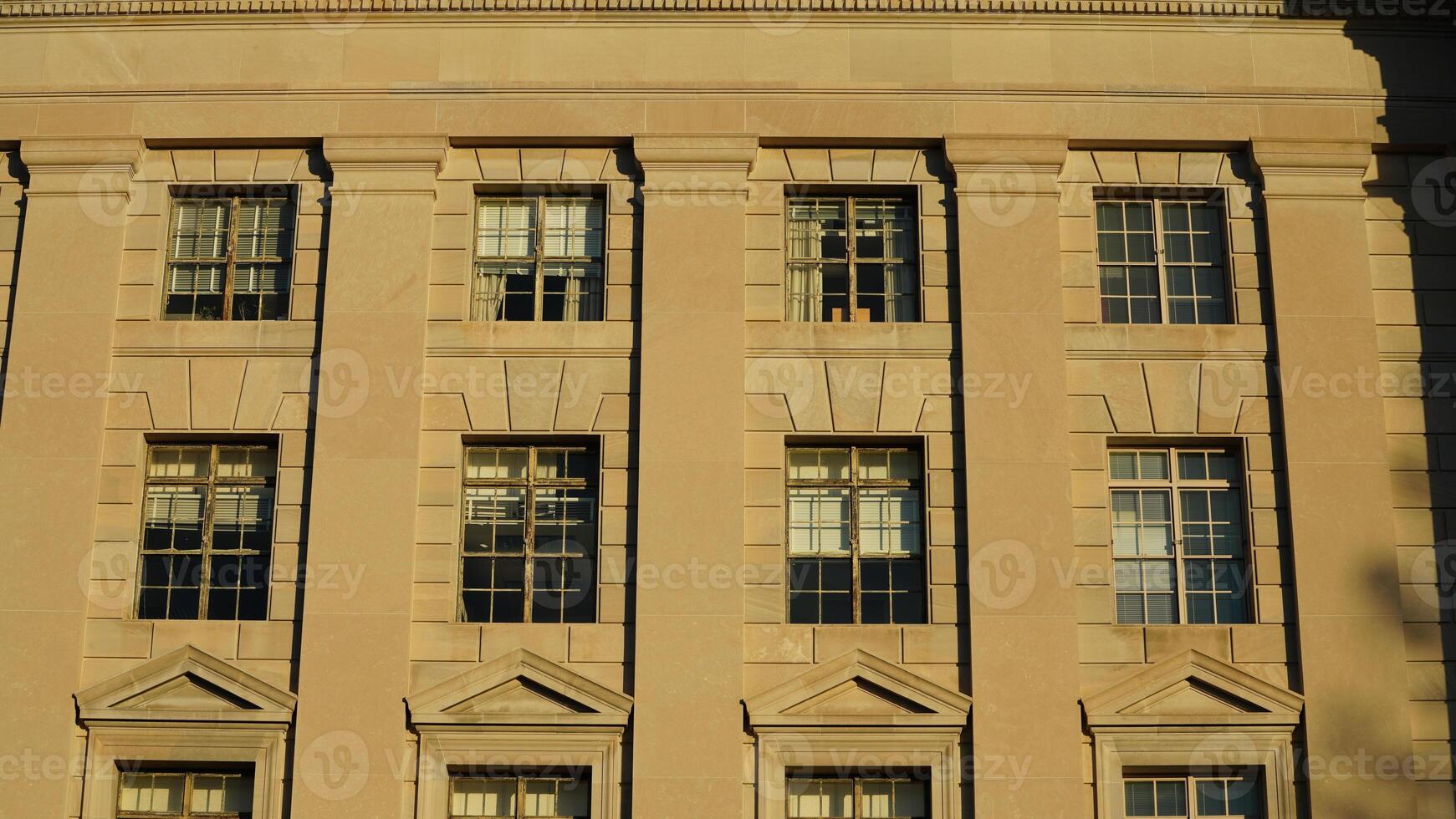 The Washington DC city view with the old architectures in autumn photo