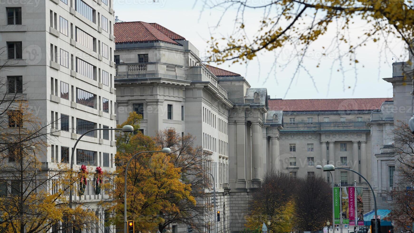 The beautiful Wshington DC city view in autumn photo